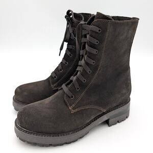 La Canadienne Brittany Waterproof Lug Boot Women's Brown Size US6M EU36.5